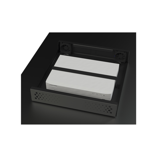 Gabinete Metálico de Seguridad para DVR/NVR, Ancho 396 mm x 78 mm de A