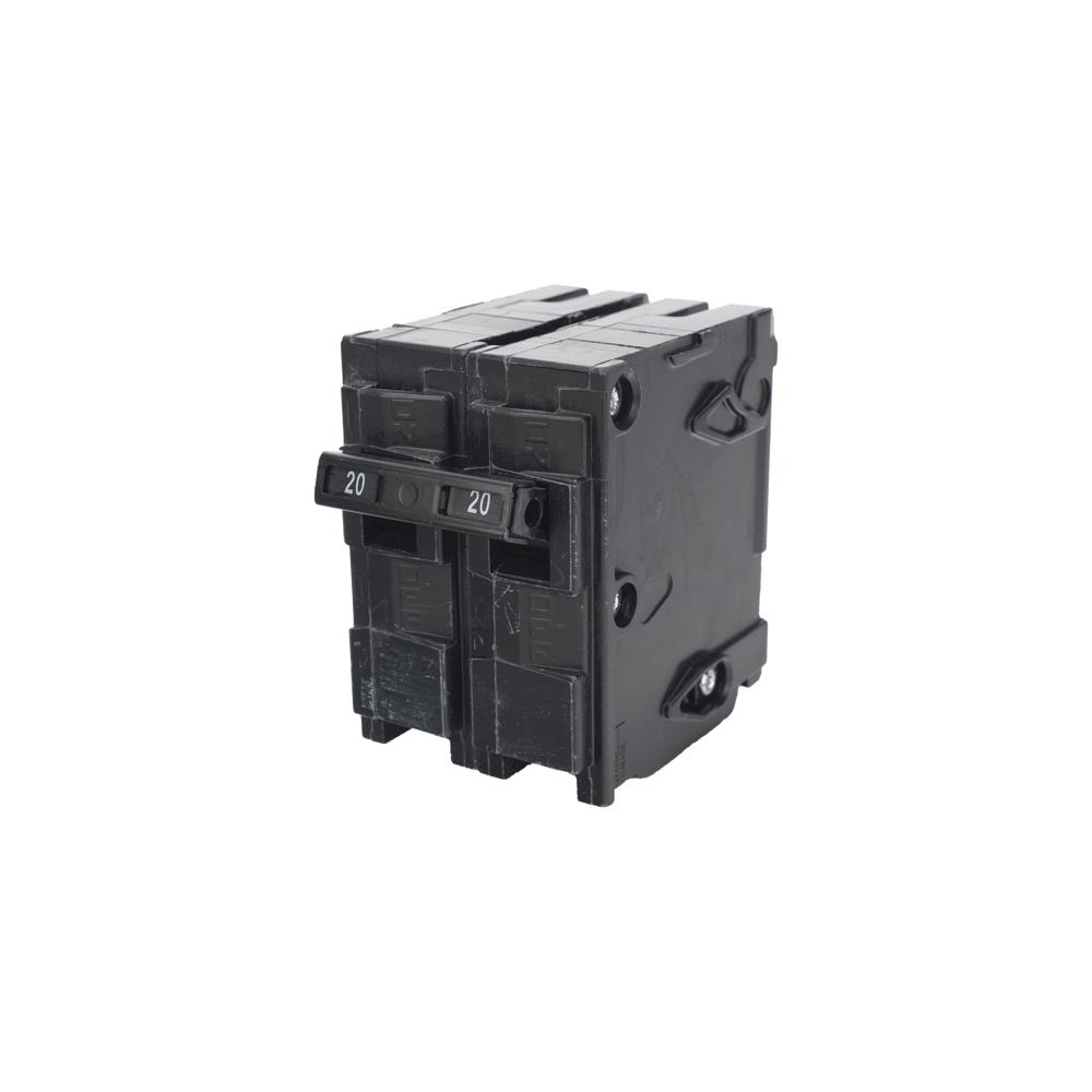 Interruptor automático enchufable tipo QP 2 polos, 20 amp