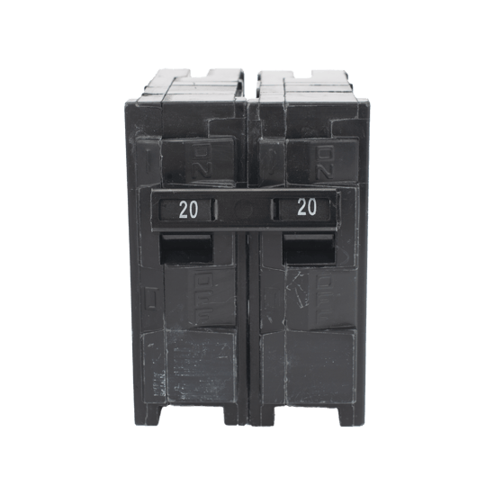 Interruptor automático enchufable tipo QP 2 polos, 20 amp