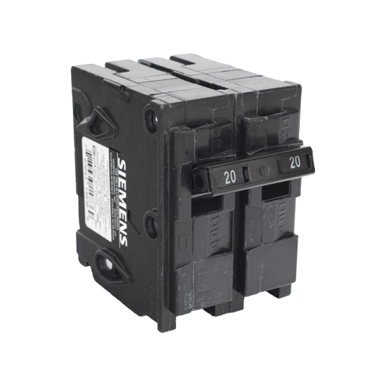 Interruptor automático enchufable tipo QP 2 polos, 20 amp