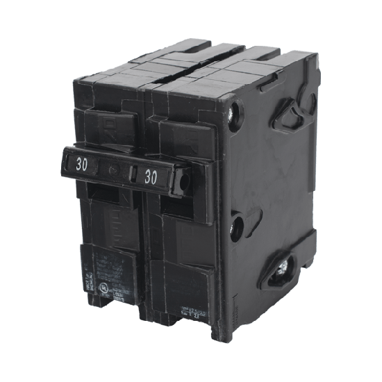 Interruptor automático enchufable tipo QP 2 polos, 30 amp