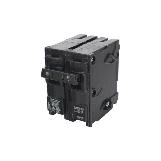 Interruptor automático enchufable tipo QP 2 polos, 15 amp