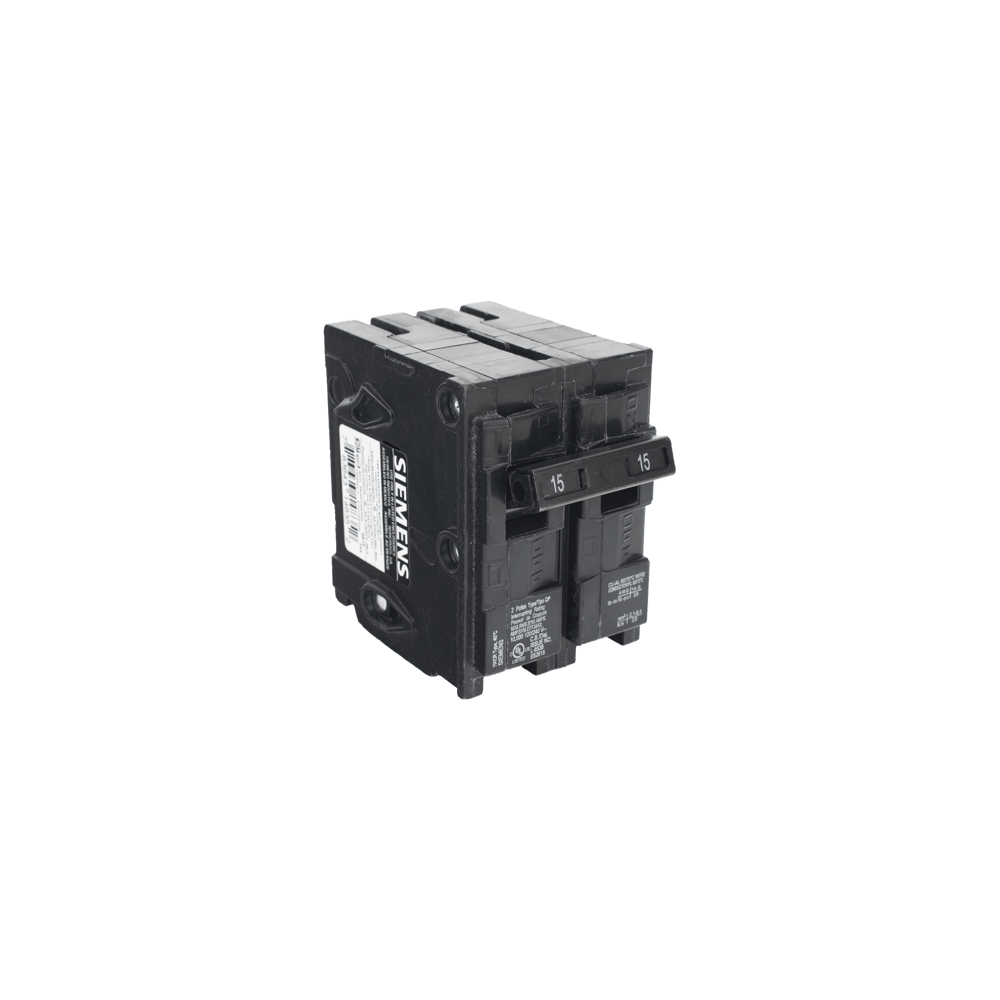 Interruptor automático enchufable tipo QP 2 polos, 15 amp