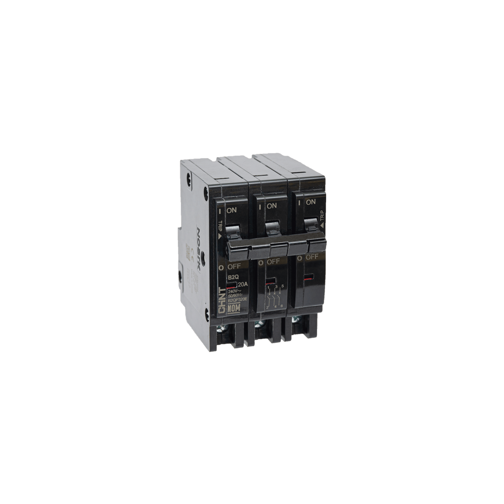 MCB - Interruptor Termomagnético Enchufable, Serie: B2Q, 3P, 15A, 240V