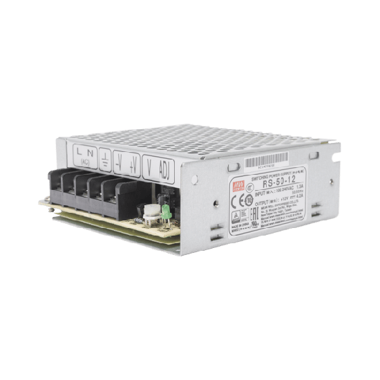Fuente de Poder Industrial Conmutada 50W de Potencia, 12Vcc, 4.2A