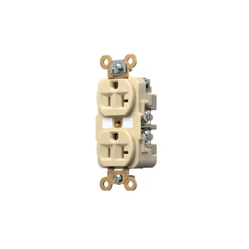Contacto Dúplex 20 A 125 V / 2 Polos 3 Hilos / Color Marfil /Nema 5-20