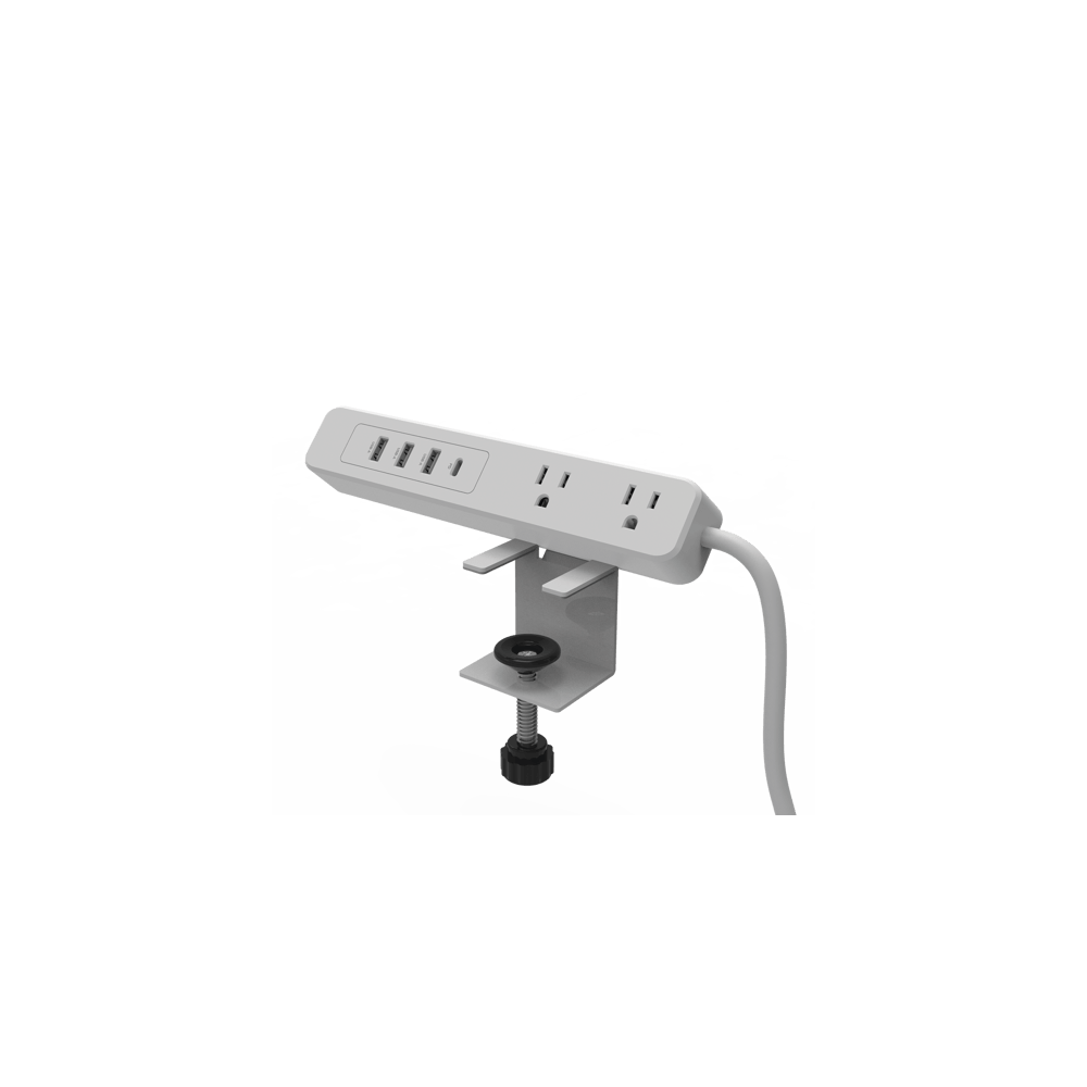 Multicontacto con Montaje para Escritorio / Carga Rápida para 65 W / 2