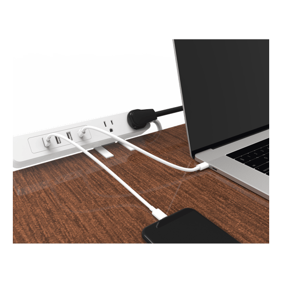 Multicontacto con Montaje para Escritorio / Carga Rápida para 65 W / 2