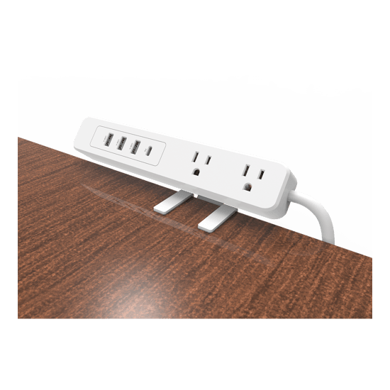 Multicontacto con Montaje para Escritorio / Carga Rápida para 65 W / 2