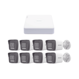 Kit IP 1080p (2 Megapixel) / NVR de 8 Canales con 8 Puertos PoE / 8 Cá