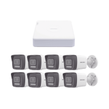 Kit IP 1080p (2 Megapixel) / NVR de 8 Canales con 8 Puertos PoE / 8 Cá