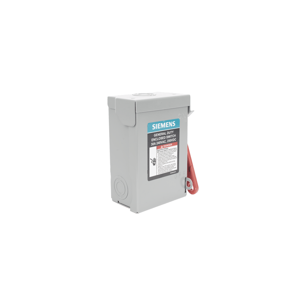 Interruptor de Seguridad GNF221A, 240Vca, 2 polos, 30 Amp, sin portafu