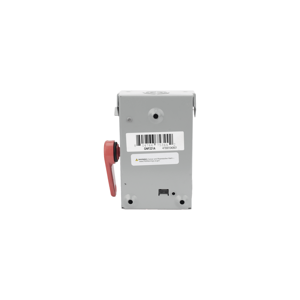 Interruptor de Seguridad GNF221A, 240Vca, 2 polos, 30 Amp, sin portafu