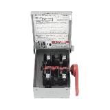 Interruptor de Seguridad GNF221A, 240Vca, 2 polos, 30 Amp, sin portafu