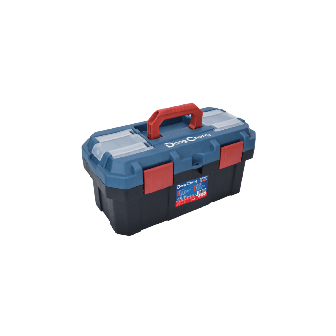 Caja de plástico Reforzada de 19 in. para Herramientas.