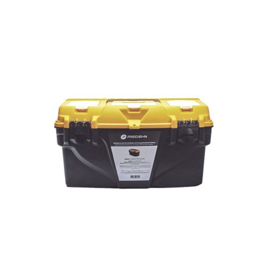 Caja de plástico Reforzada de 19 in. para Herramientas.