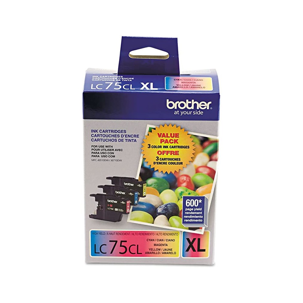 CARTUCHO CIAN BROTHER LC75C 600 PAG. MFCJ5910DW/MFCJ6510DW/MFCJ6710DW/