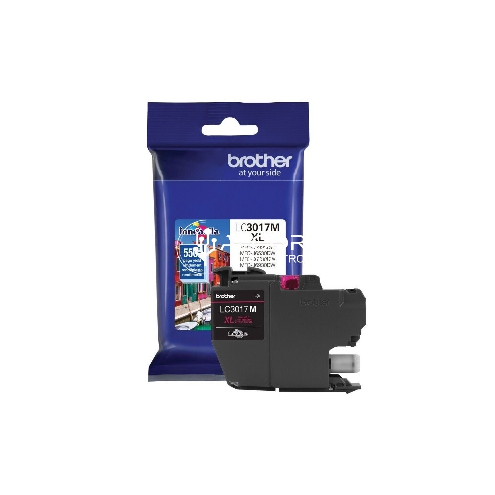 CARTUCHO BROTHER LC3017M MAGENTA 550 PAGINAS P/MFCJ5330DW/MFCJ6930DW/