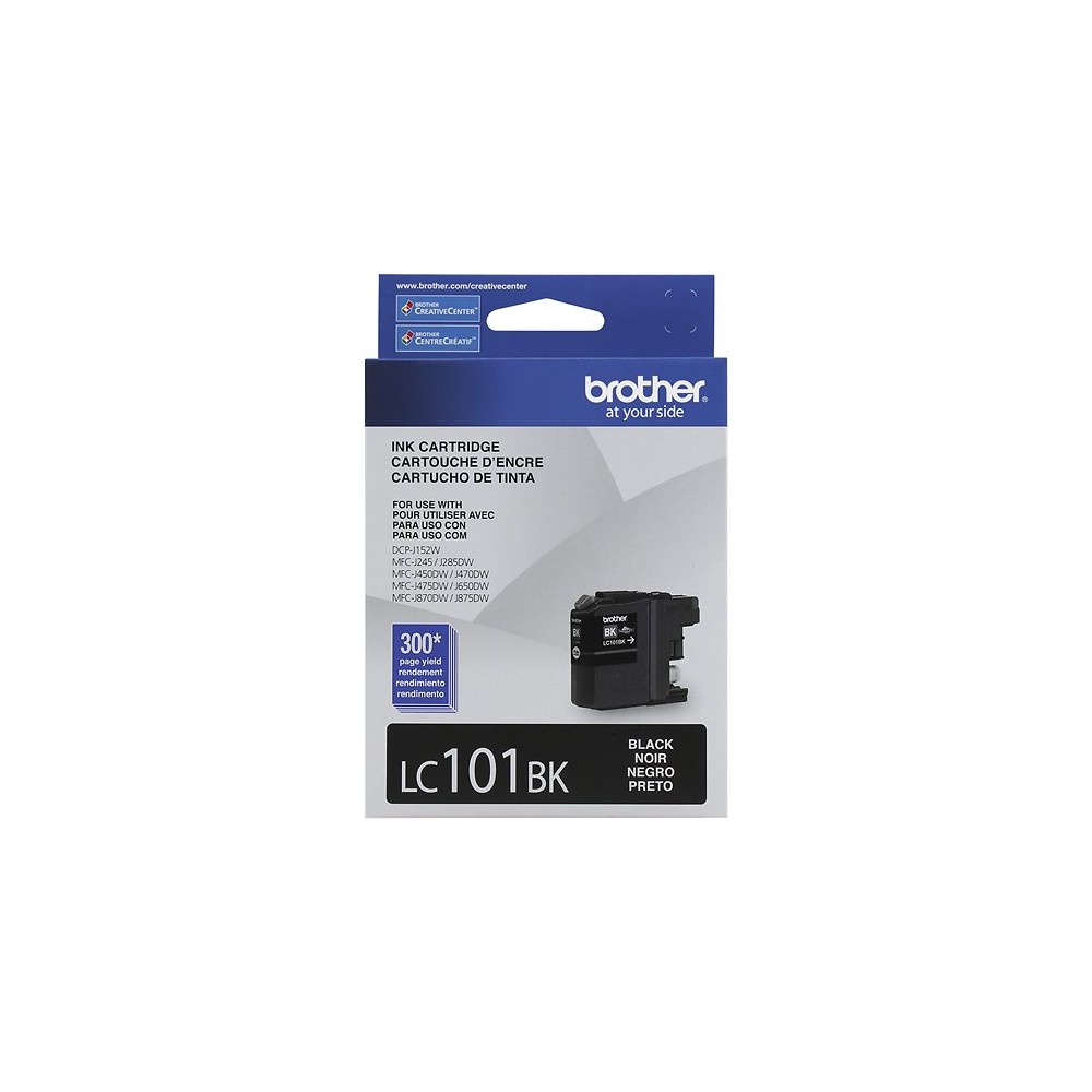 CARTUCHO DE TINTA BROTHER LC101BK NEGRO RENDIMIENTO DE 300 PAG P/J870D