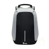 MOCHILA STYLOS ANTIRROBO PLATA/ COMPARTIMENTOS CARGADOR USB (STABAP1S