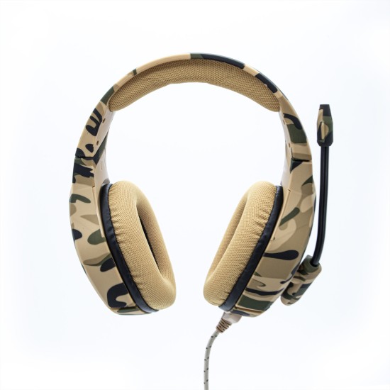 DIADEMA GAMER YEYIAN YDF-33401D F MILITARY DESIERT S3000 LED/USB/3.5MM