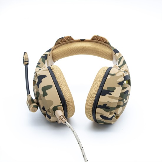 DIADEMA GAMER YEYIAN YDF-33401D F MILITARY DESIERT S3000 LED/USB/3.5MM