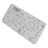 TECLADO MULTIDISPOSITIVO ACTECK BT 300HRS RECARGABLE BLANCO AC-931670