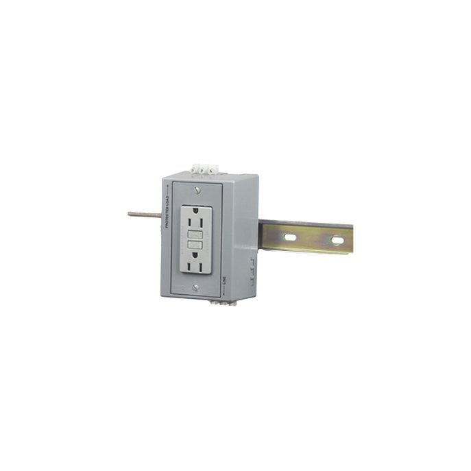 Caja Utilitaria para Montaje en Riel Din con Contacto Duplex de 15 A 1