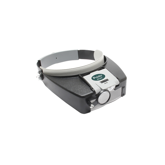 Lampara LED en correa frontal con lentes de aumento 1.8X, 2.6X y 5.8X.