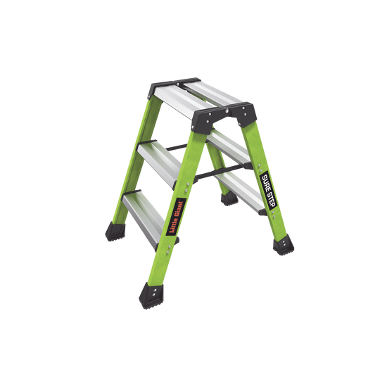 Escalera Plegable 2 Peldaños de Fibra de Vidrio / Tamaño 66 cm ( 2' 2"