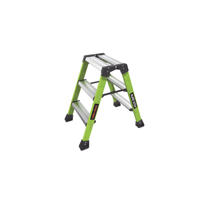 Escalera Plegable 2 Peldaños de Fibra de Vidrio / Tamaño 66 cm ( 2' 2"