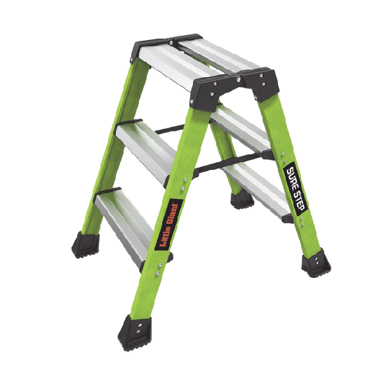 Escalera Plegable 2 Peldaños de Fibra de Vidrio / Tamaño 66 cm ( 2' 2"