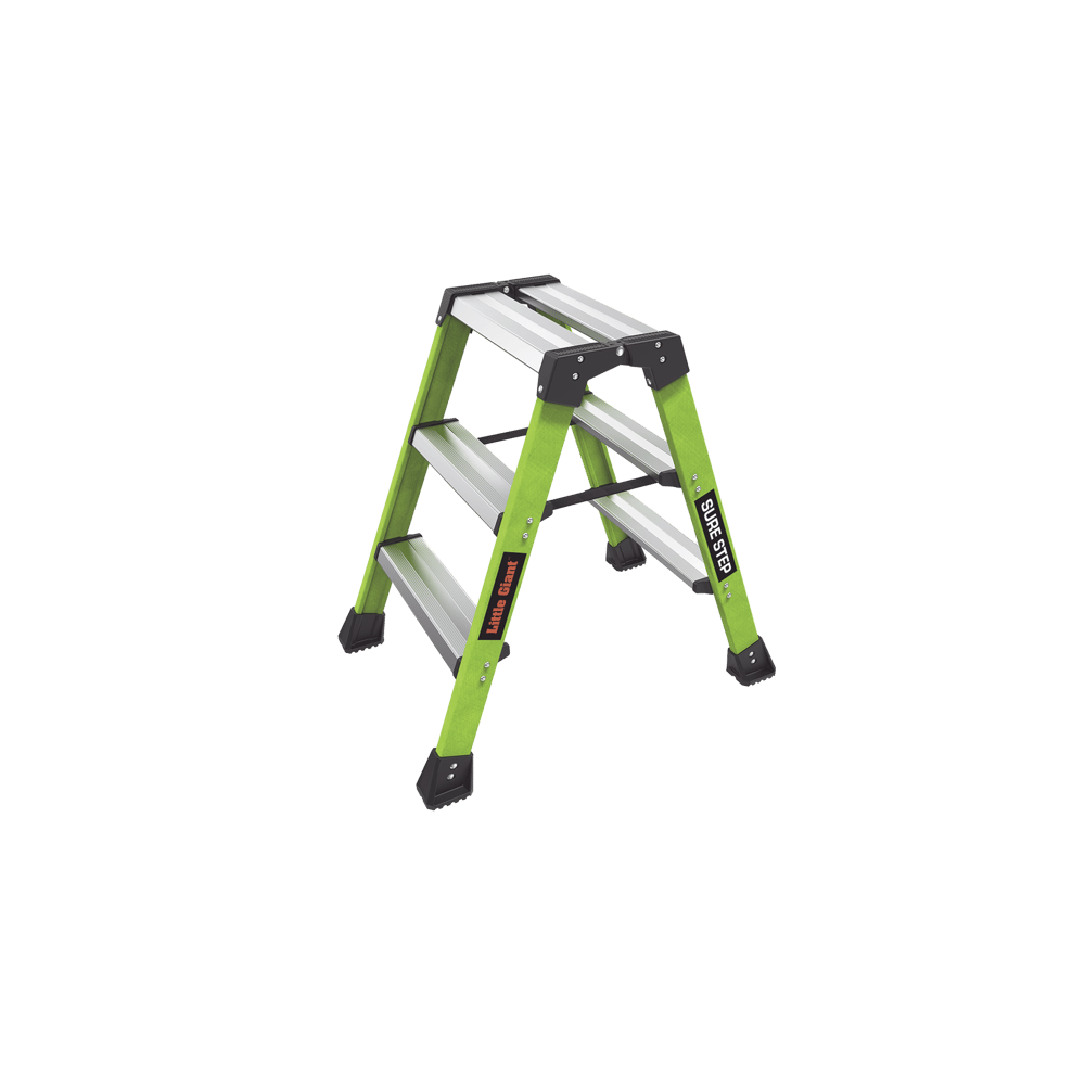 Escalera Plegable 2 Peldaños de Fibra de Vidrio / Tamaño 66 cm ( 2' 2"