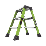 Escalera Plegable 2 Peldaños de Fibra de Vidrio / Tamaño 66 cm ( 2' 2"