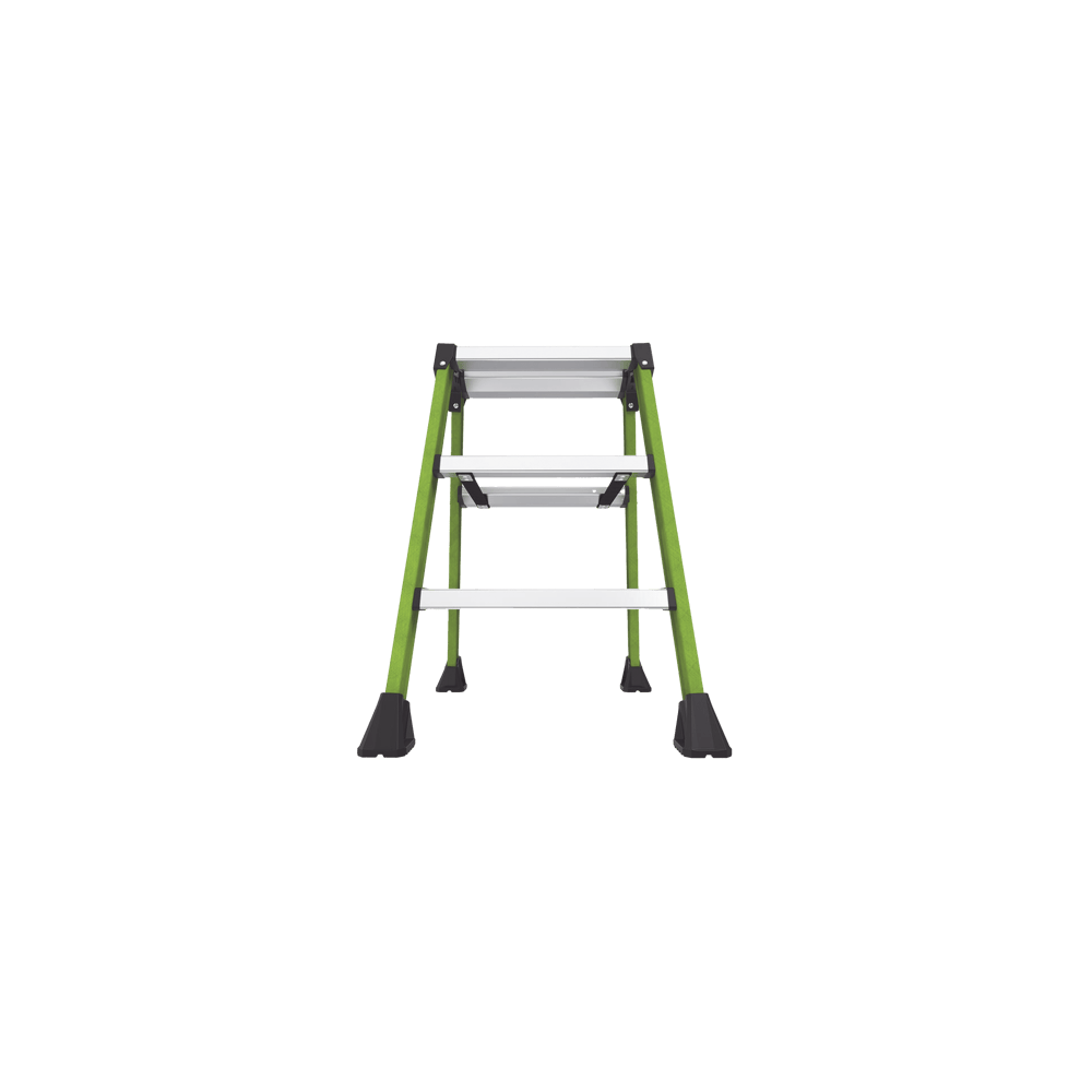 Escalera Plegable 2 Peldaños de Fibra de Vidrio / Tamaño 66 cm ( 2' 2"