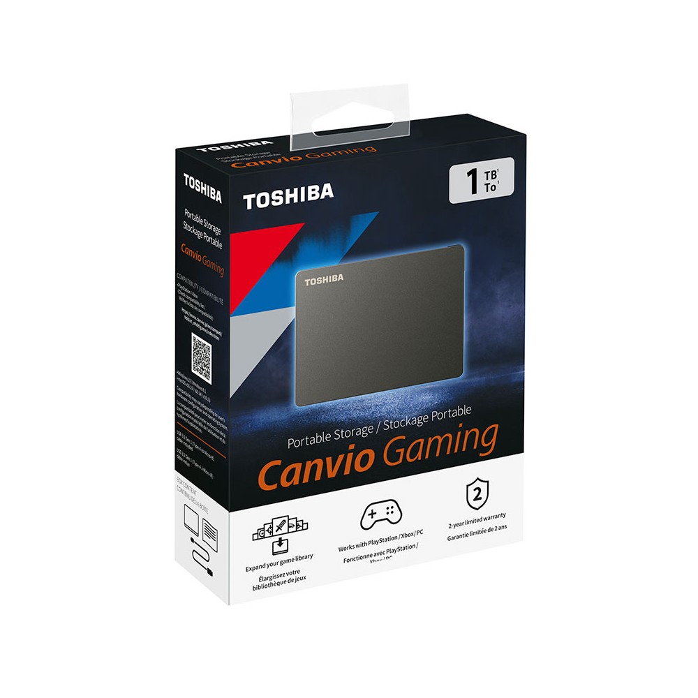 DISCO DURO EXTERNO TOSHIBA 1TB HDTX110XK3AA USB 3.0 CANVIO GAMING NEG