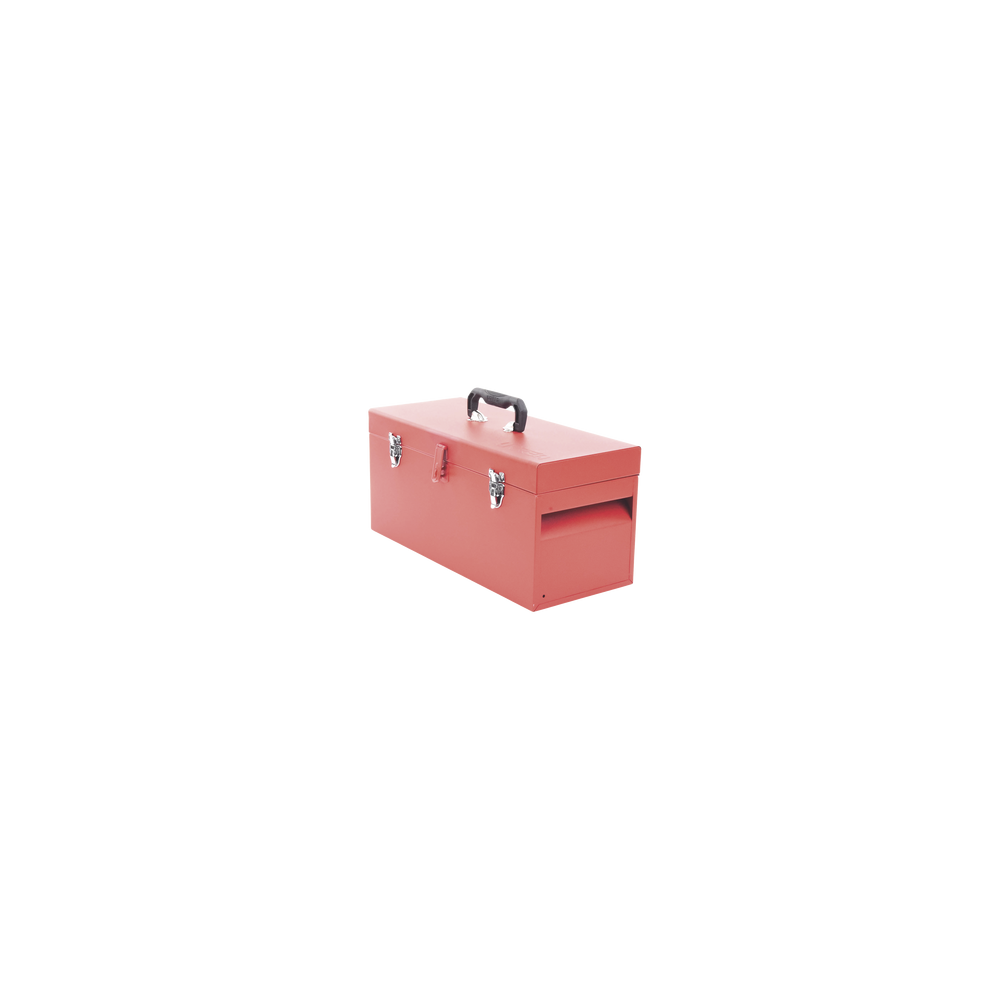 Caja de herramientas metálica con soble cerradura de 51 x 21.5 x 24cm.