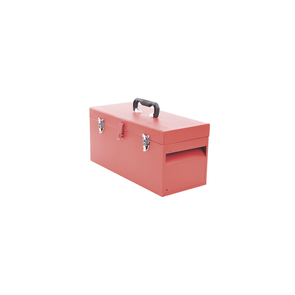 Caja de herramientas metálica con soble cerradura de 51 x 21.5 x 24cm.