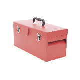 Caja de herramientas metálica con soble cerradura de 51 x 21.5 x 24cm.