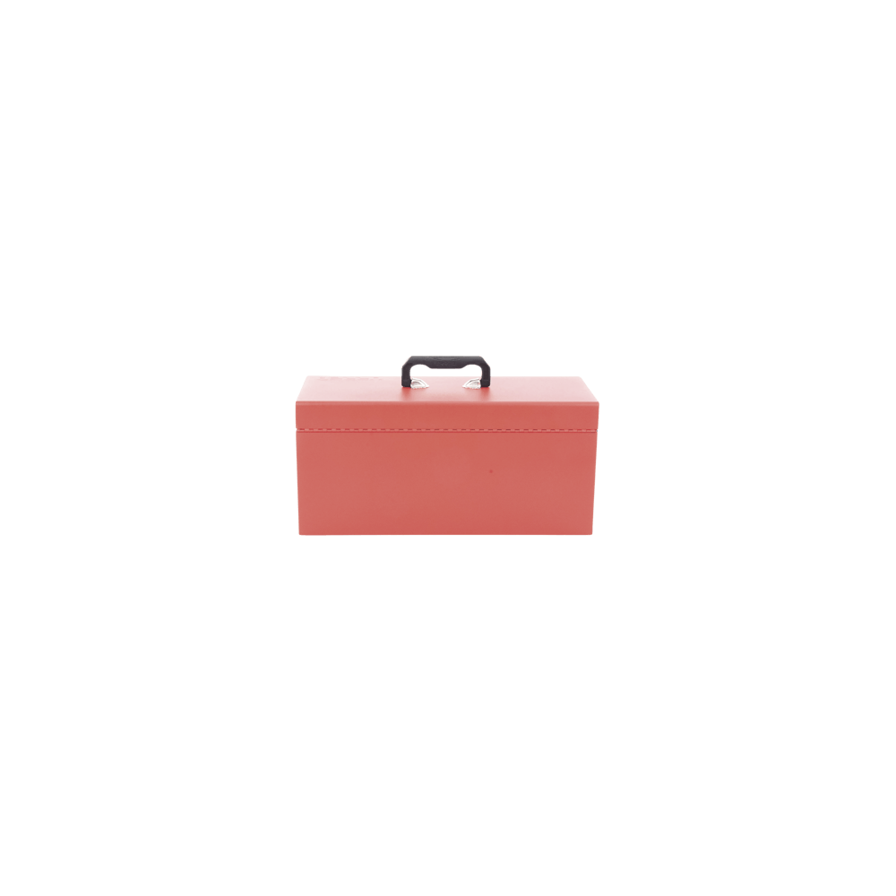 Caja de herramientas metálica con soble cerradura de 51 x 21.5 x 24cm.