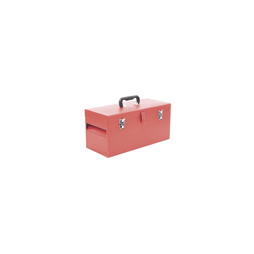 Caja de herramientas metálica con soble cerradura de 51 x 21.5 x 24cm.