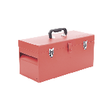 Caja de herramientas metálica con soble cerradura de 51 x 21.5 x 24cm.