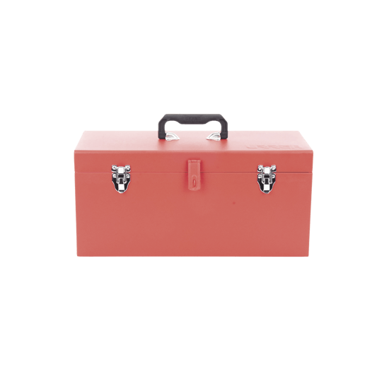 Caja de herramientas metálica con soble cerradura de 51 x 21.5 x 24cm.