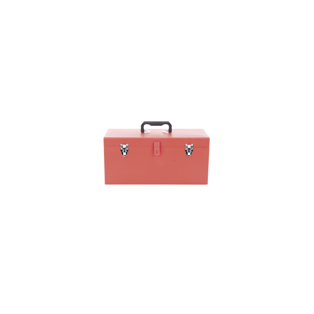 Caja de herramientas metálica con soble cerradura de 51 x 21.5 x 24cm.