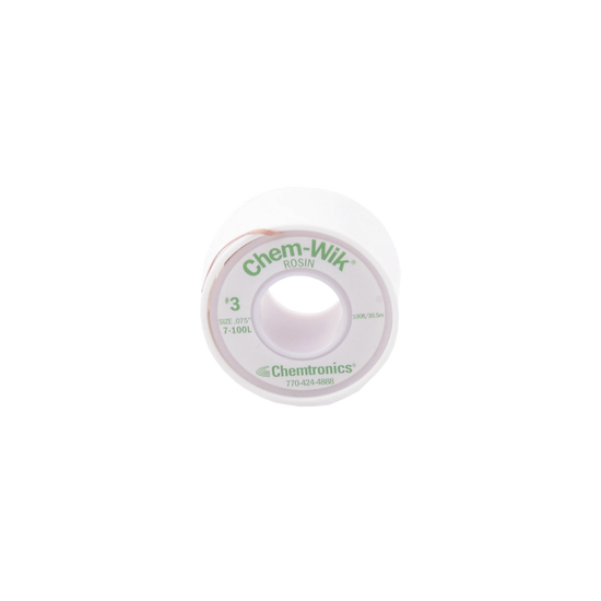 Rollo de Desoldar Chemtronics, 100 ft, 30 mts, 0.075 inches.