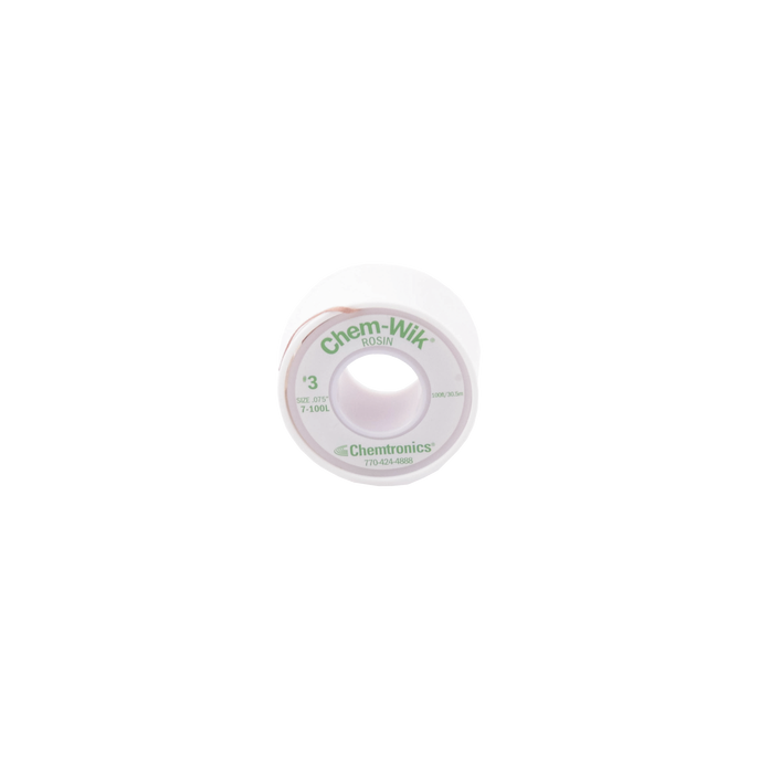 Rollo de Desoldar Chemtronics, 100 ft, 30 mts, 0.075 inches.