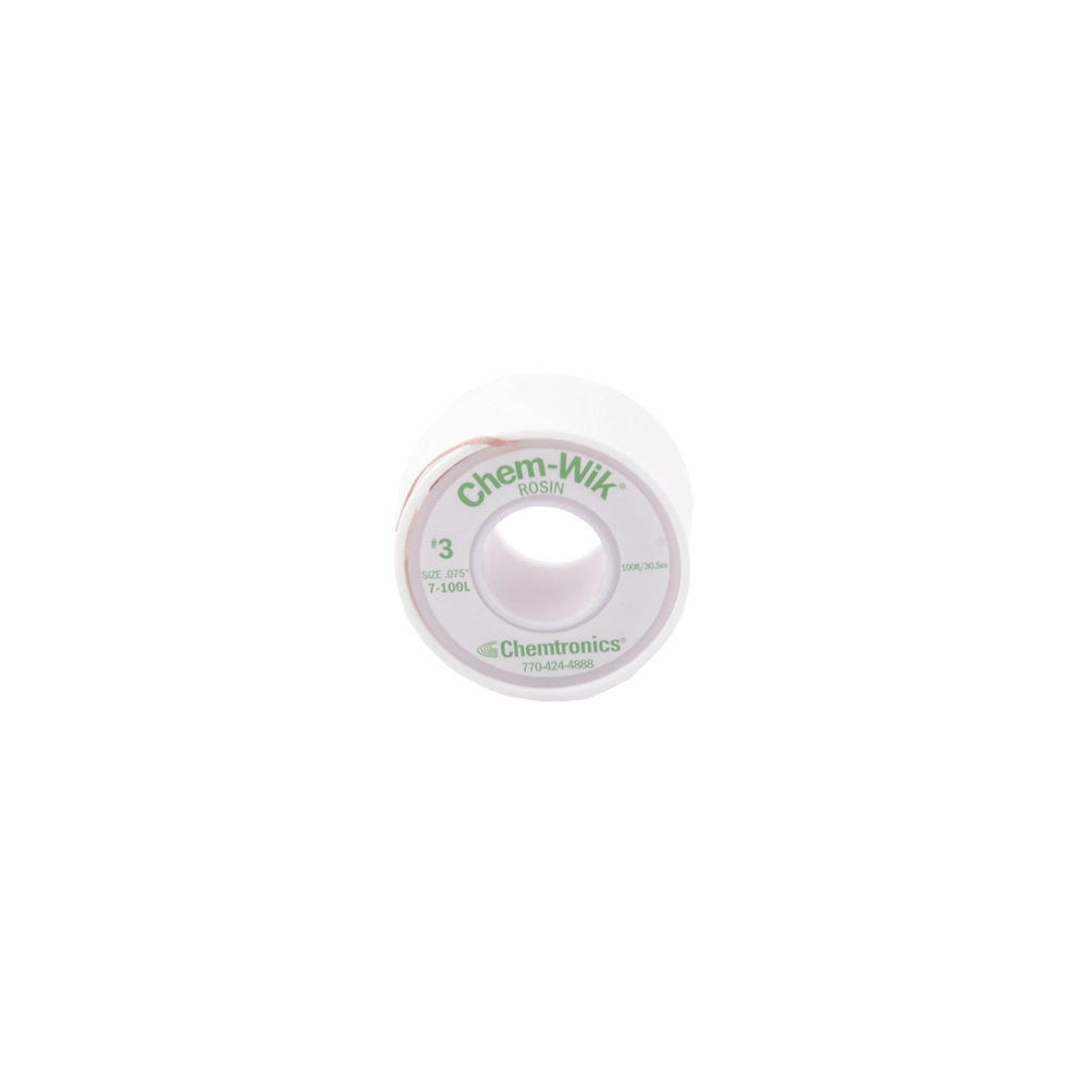 Rollo de Desoldar Chemtronics, 100 ft, 30 mts, 0.075 inches.