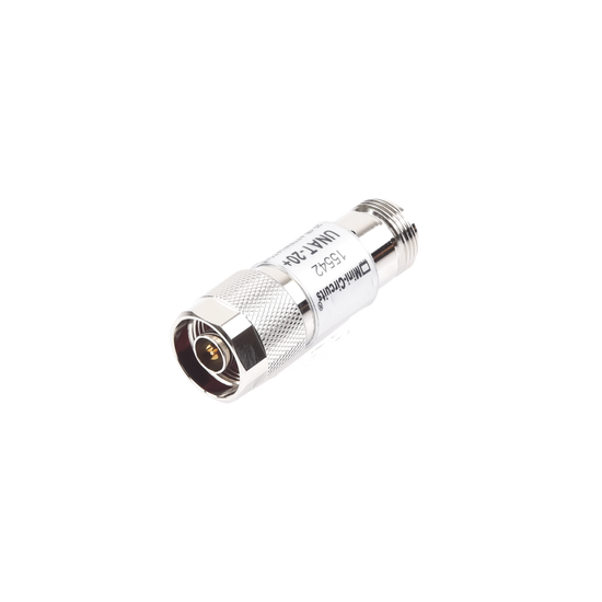 Atenuador en Línea de 20 dB, 0.5 W, Conectores N Macho-Hembra, CD-6 GH