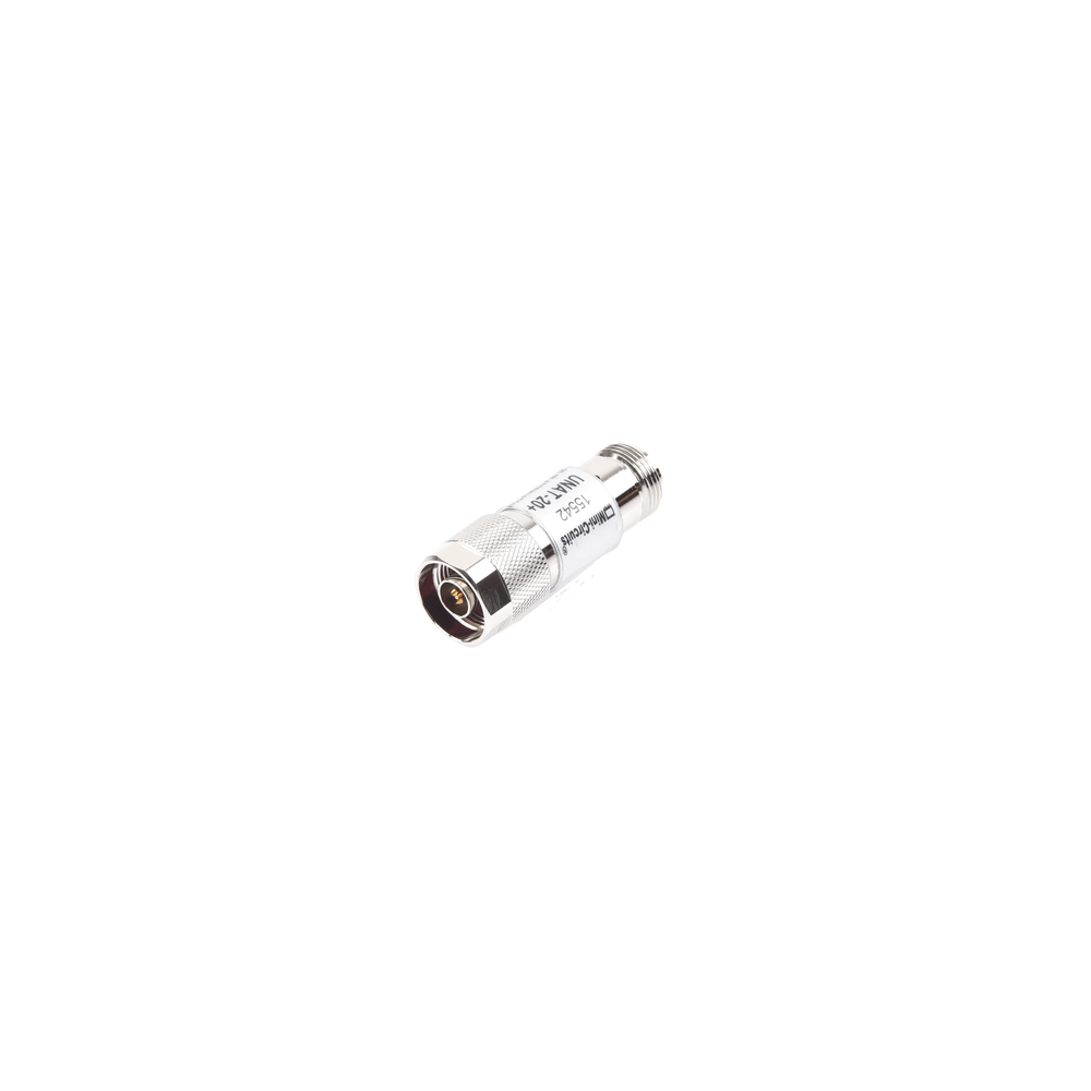 Atenuador en Línea de 20 dB, 0.5 W, Conectores N Macho-Hembra, CD-6 GH