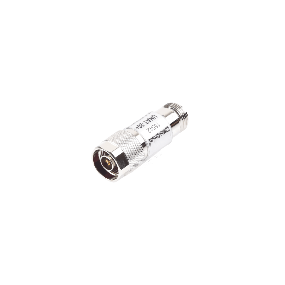 Atenuador en Línea de 20 dB, 0.5 W, Conectores N Macho-Hembra, CD-6 GH